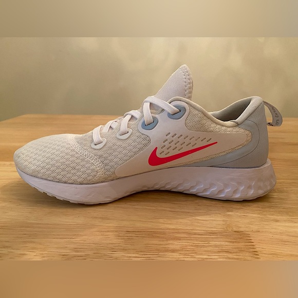 Nike Shoes - Nike Women's Legend React Running Shoes (White/Hyper Pink/Half Blue)